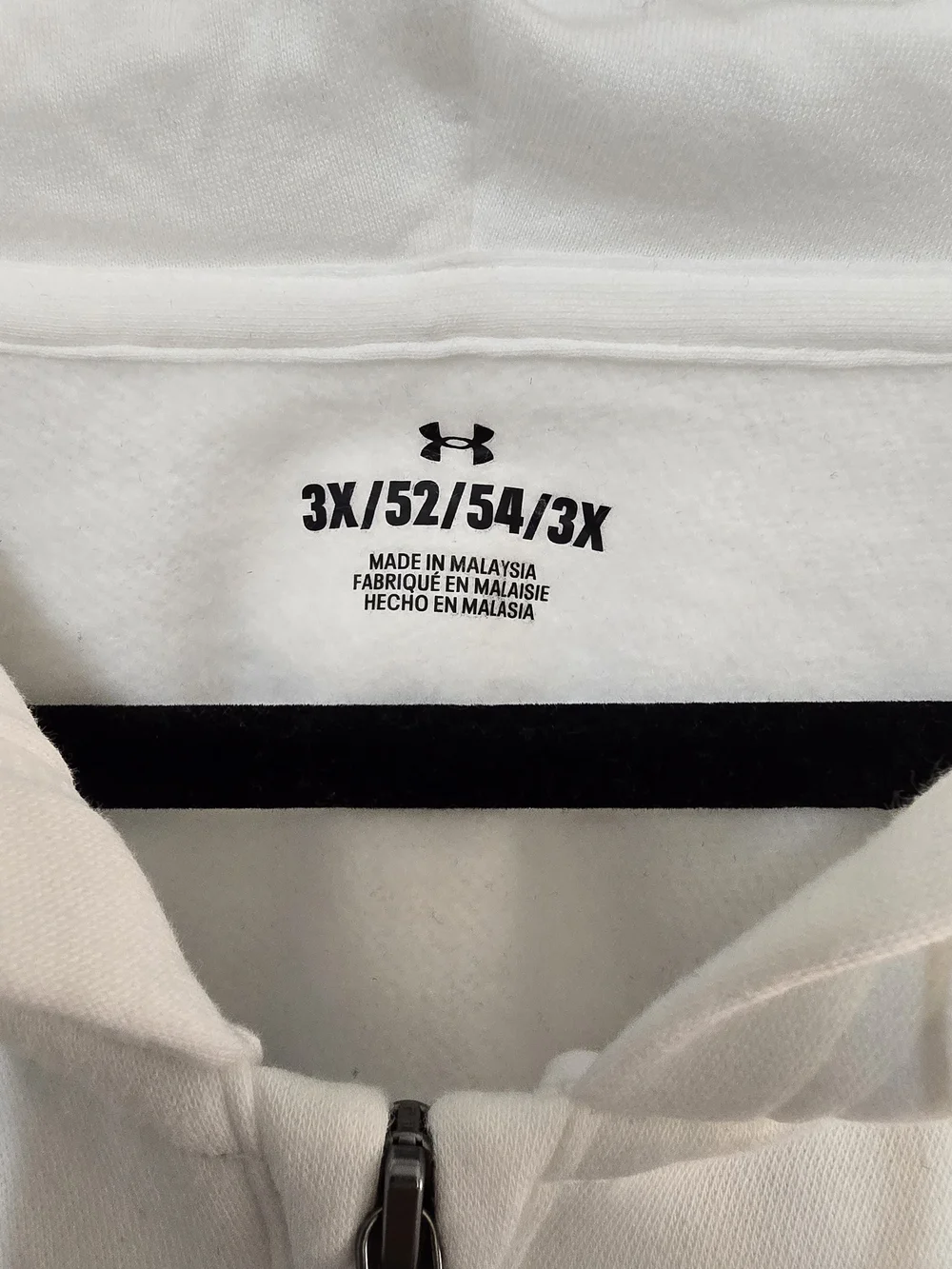 Under Armour White Full-Zip Hoodie - Picture 3 of 5
